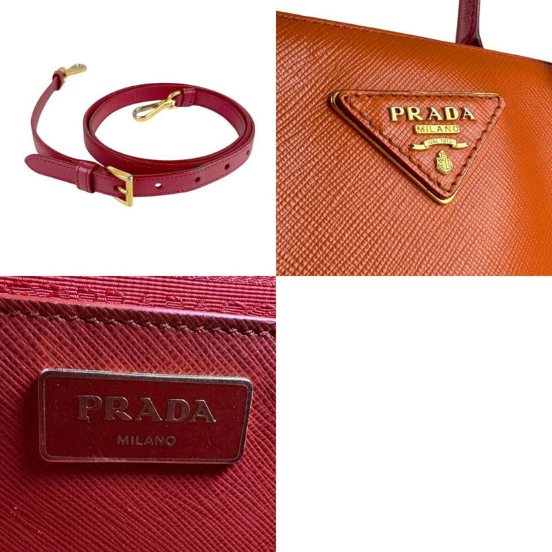 Bicolor Double Zip Lux Tote Saffiano