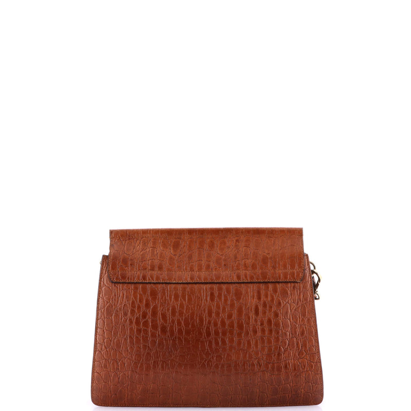Faye Shoulder Bag Crocodile Embossed