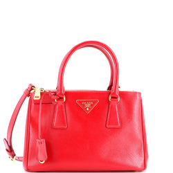 Double Zip Lux Tote Vernice Saffiano