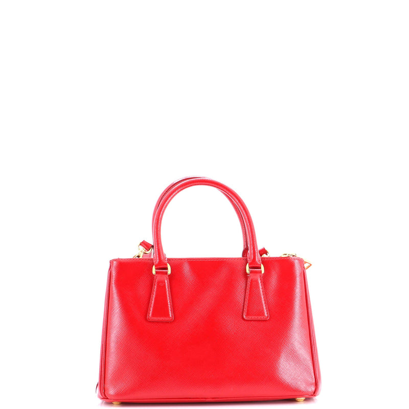 Double Zip Lux Tote Vernice Saffiano