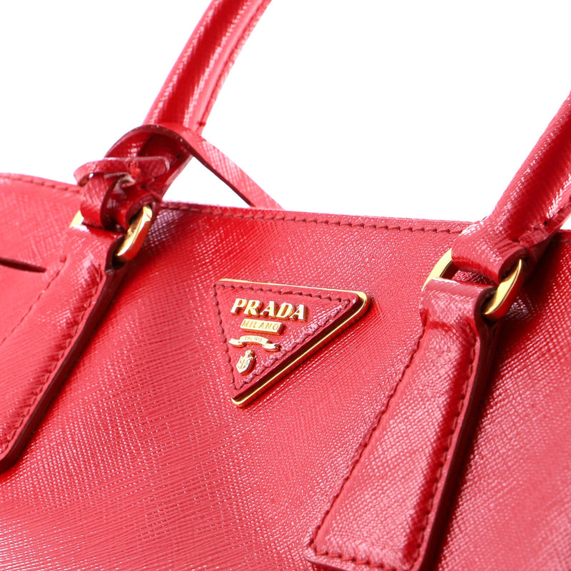 Double Zip Lux Tote Vernice Saffiano