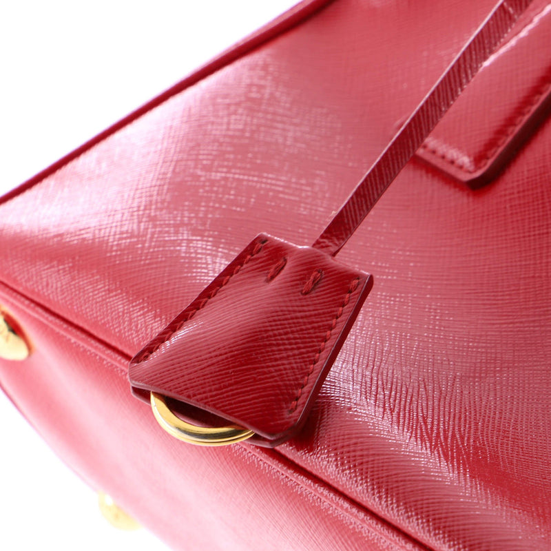 Double Zip Lux Tote Vernice Saffiano