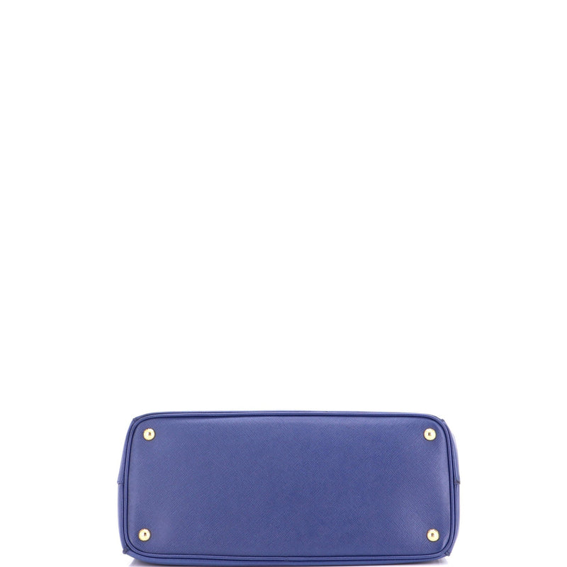 Double Zip Lux Tote Saffiano Leather