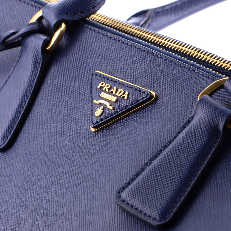 Double Zip Lux Tote Saffiano Leather