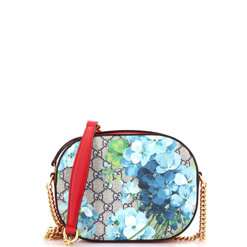 Chain Crossbody Bag Blooms Print Gg