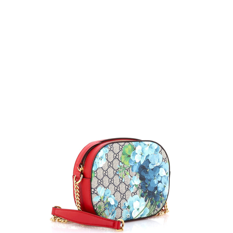 Chain Crossbody Bag Blooms Print Gg
