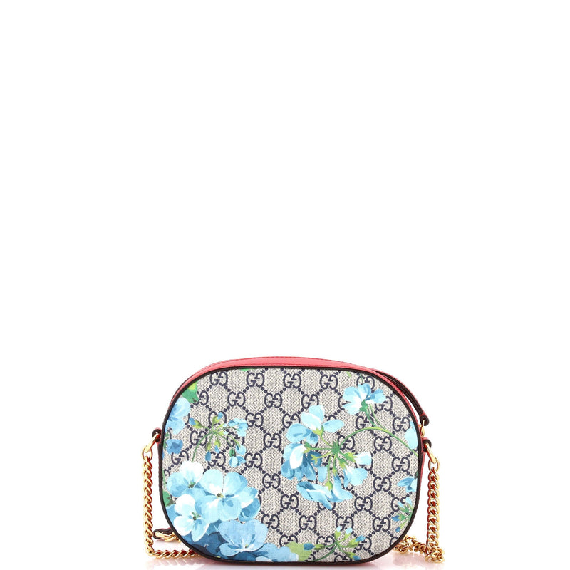 Chain Crossbody Bag Blooms Print Gg