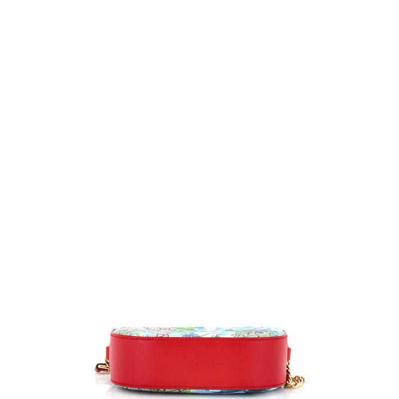 Chain Crossbody Bag Blooms Print Gg