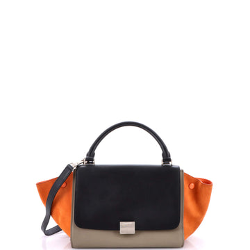 Tricolor Trapeze Bag Leather Small