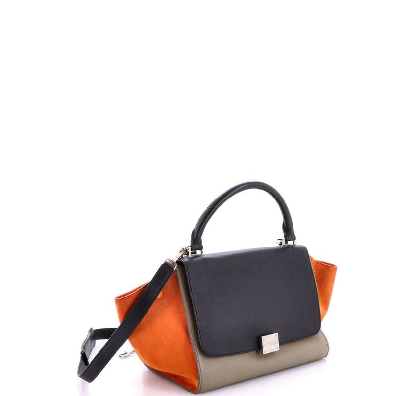 Tricolor Trapeze Bag Leather Small