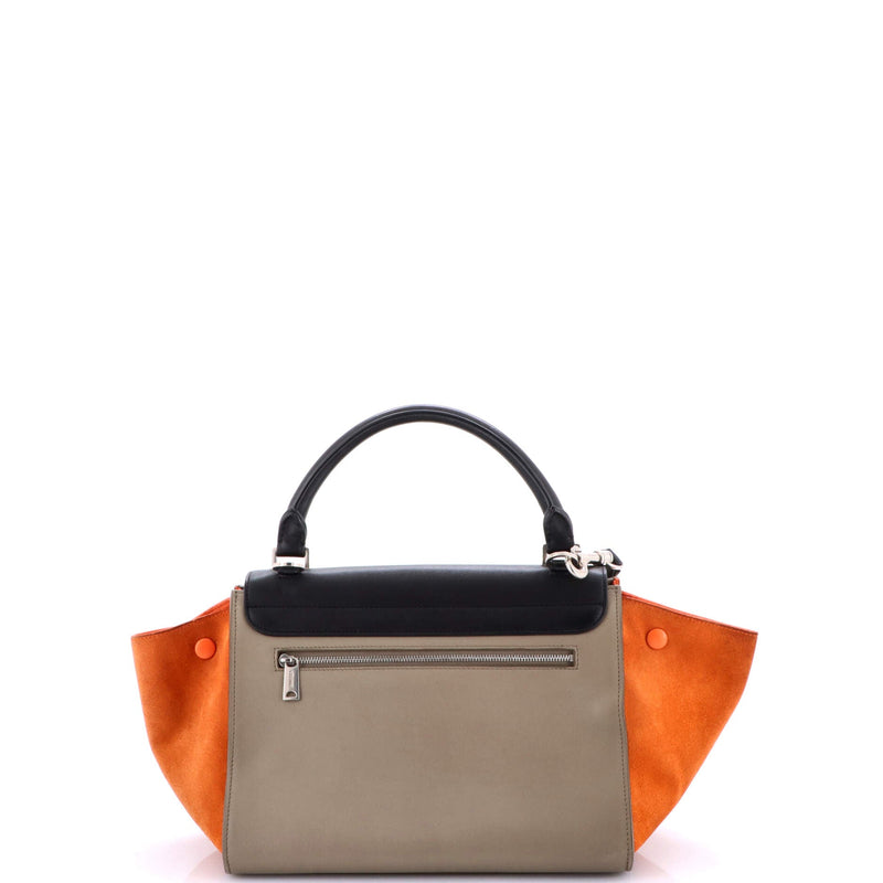 Tricolor Trapeze Bag Leather Small