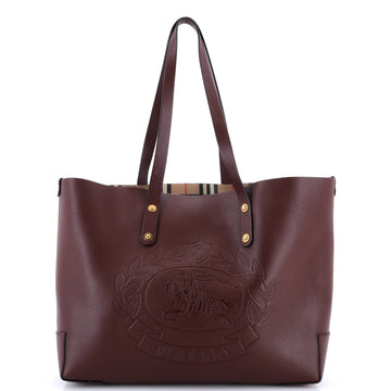 Crest Shopping Tote Leather Large