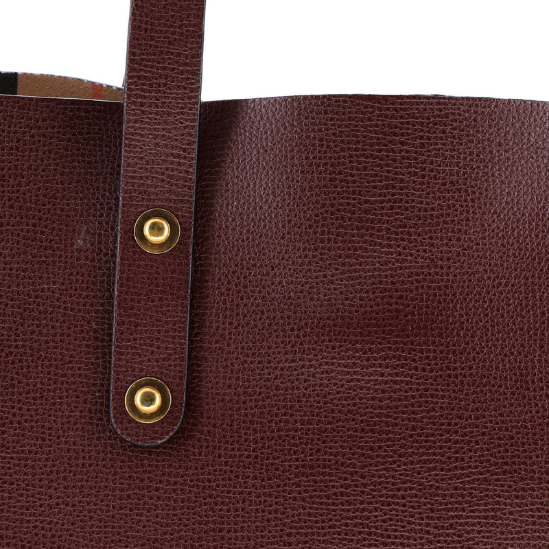 Crest Shopping Tote Leather Large