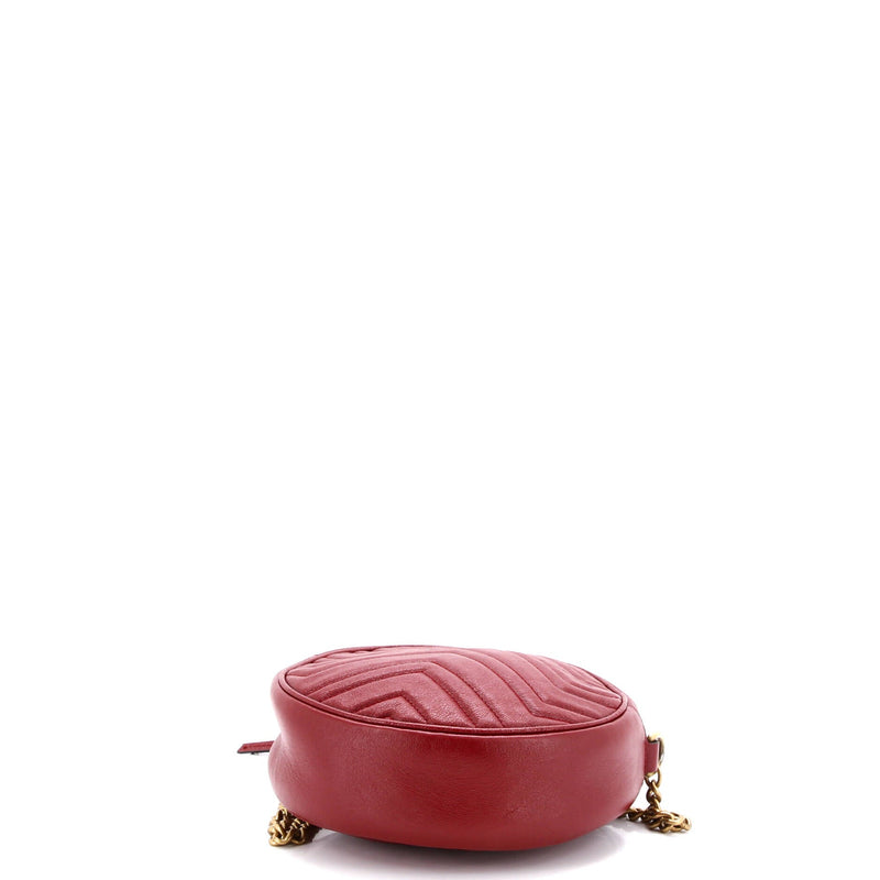 Gg Marmont Round Shoulder Bag Matelasse