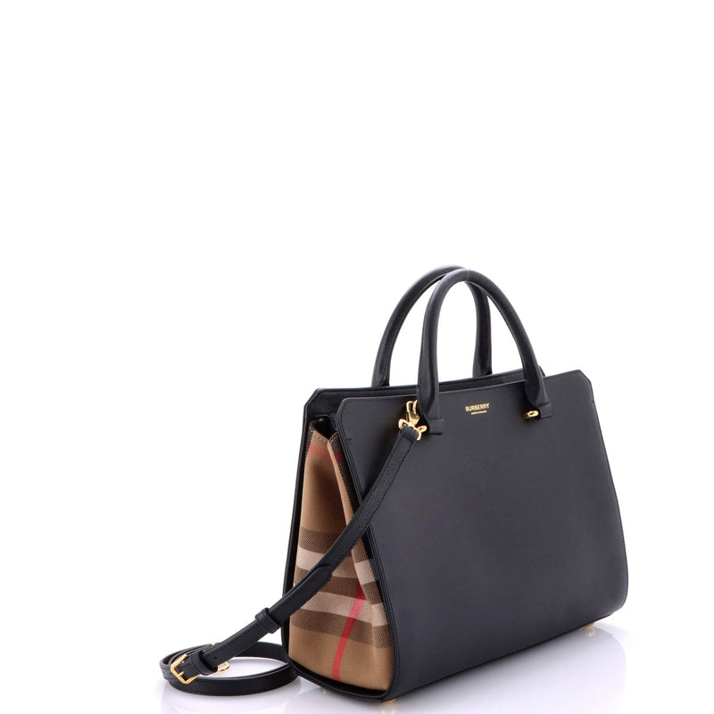 Banwell Tote Leather And House Check