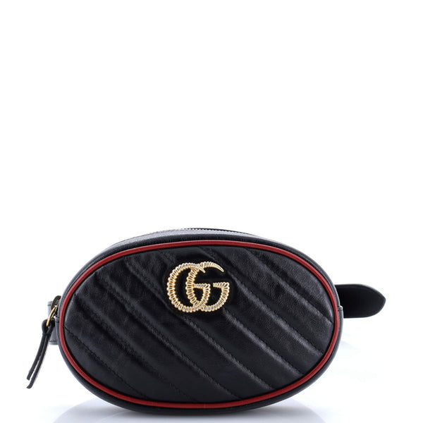 Gg Marmont Belt Bag Diagonal Quilted