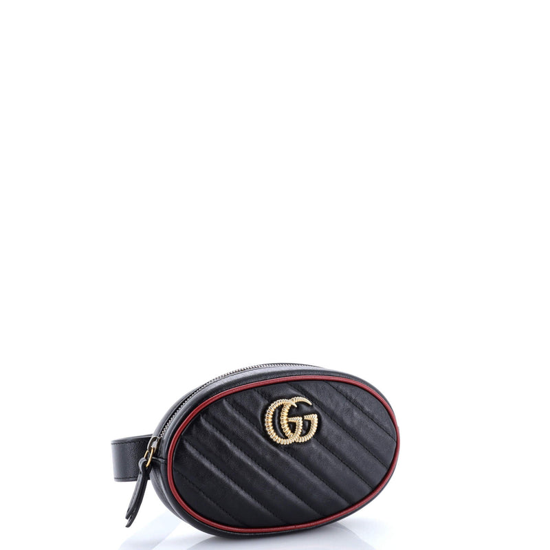 Gg Marmont Belt Bag Diagonal Quilted
