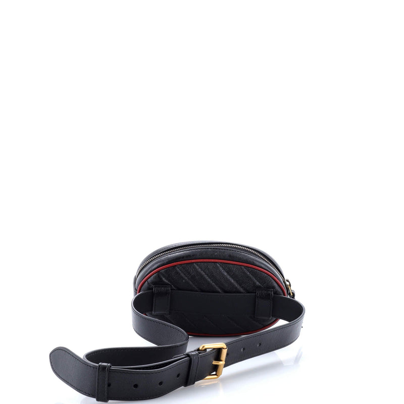Gg Marmont Belt Bag Diagonal Quilted
