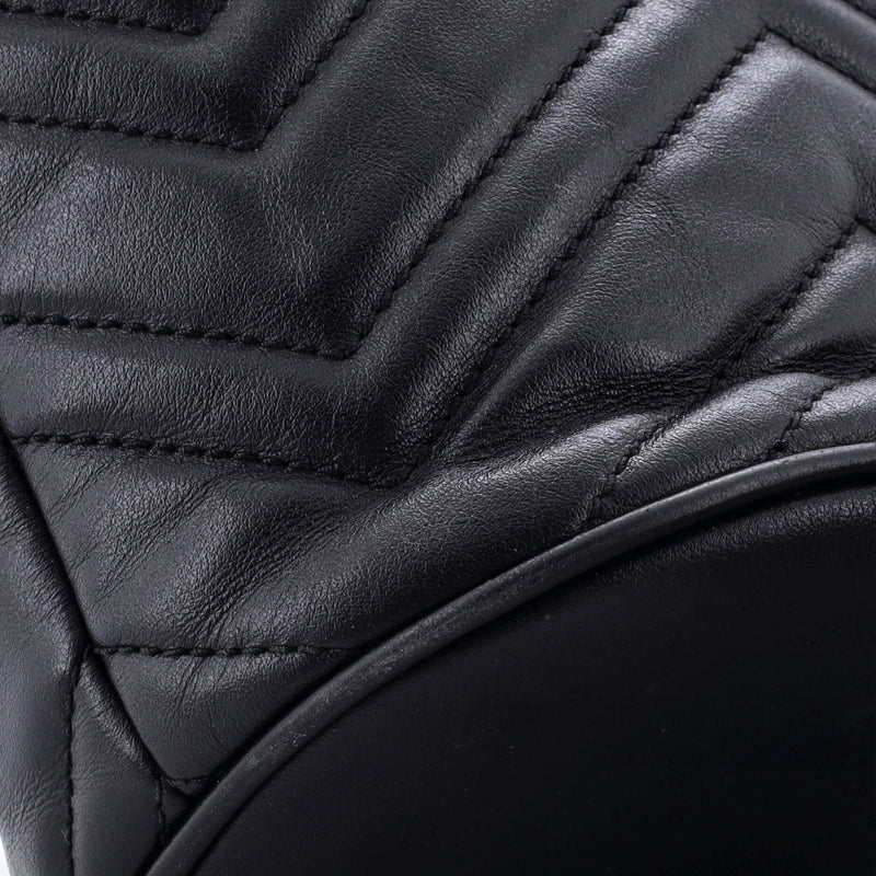 Gg Marmont Bucket Bag Matelasse Leather