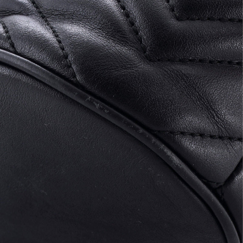 Gg Marmont Bucket Bag Matelasse Leather