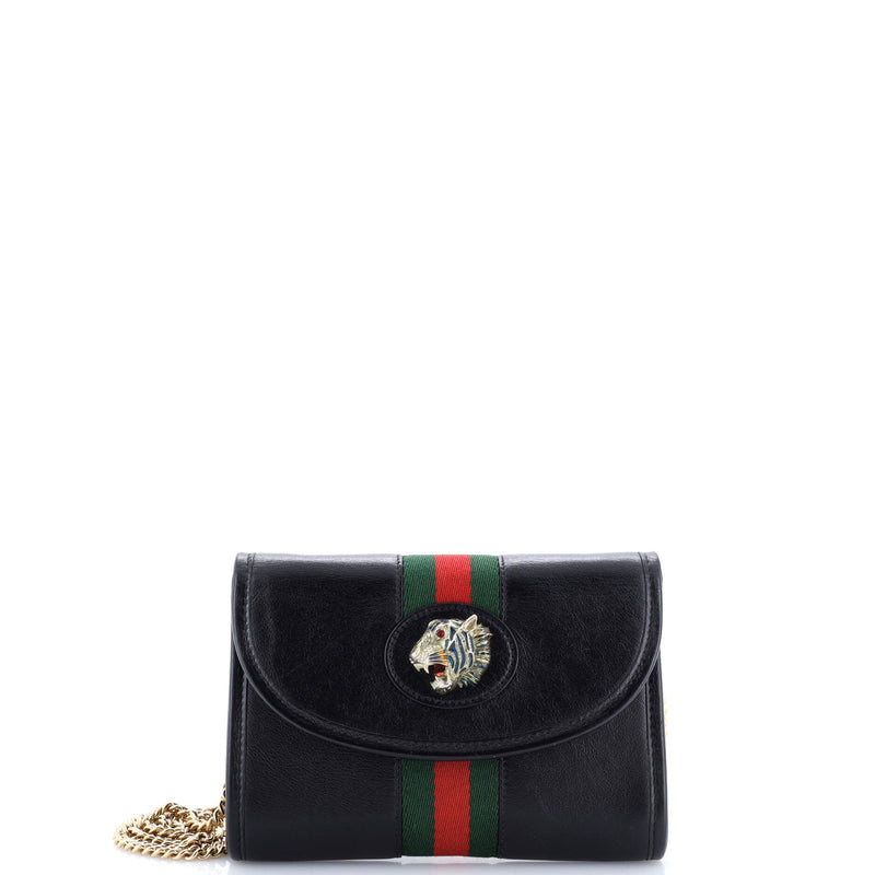 Rajah Web Chain Shoulder Bag Leather