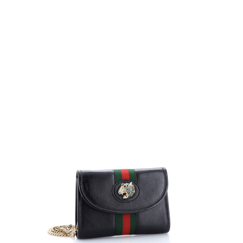 Rajah Web Chain Shoulder Bag Leather