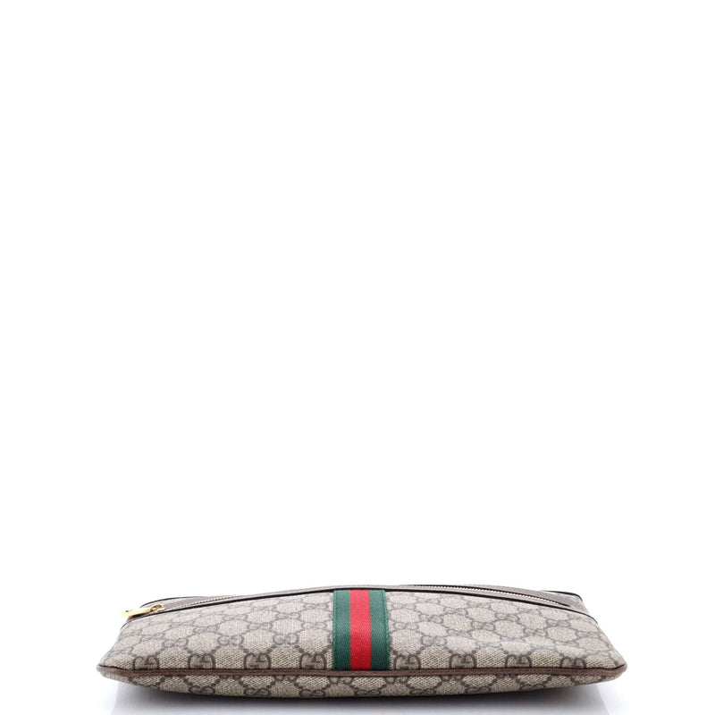 Ophidia Zip Pouch Gg Coated Canvas Large
