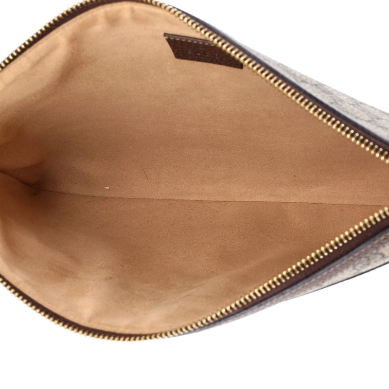 Ophidia Zip Pouch Gg Coated Canvas Large