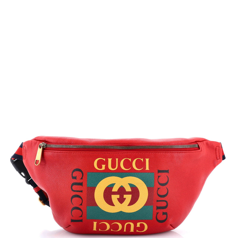 Logo Belt Bag Printed Leather Medium
