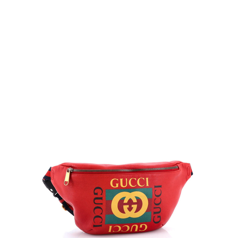 Logo Belt Bag Printed Leather Medium