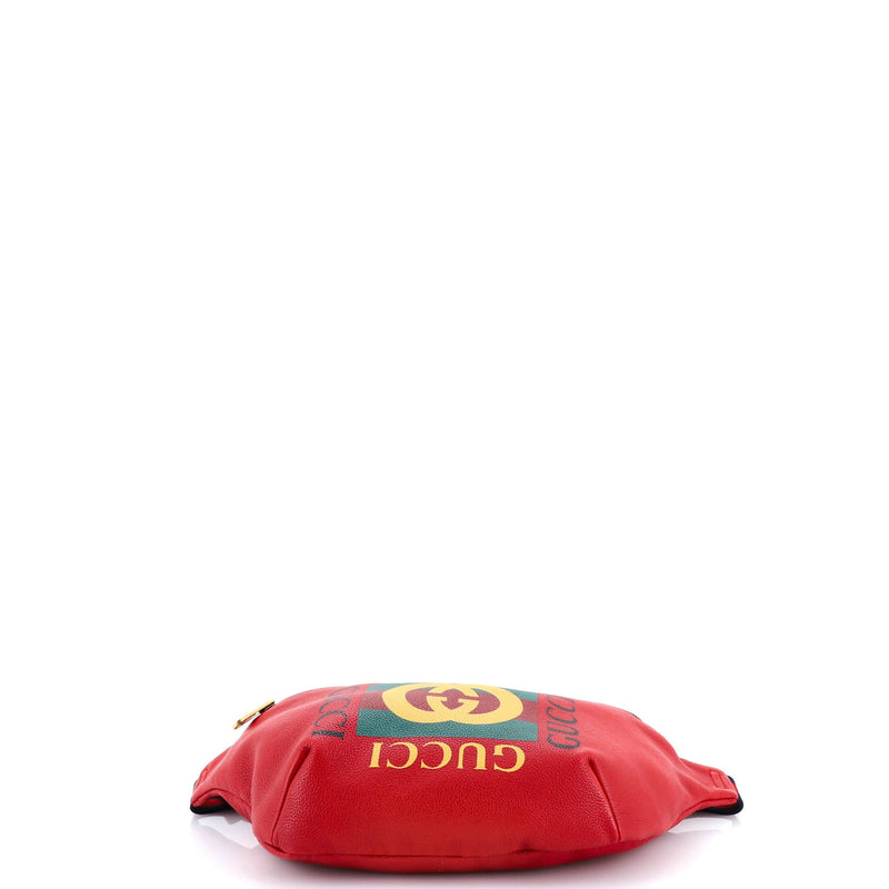 Logo Belt Bag Printed Leather Medium