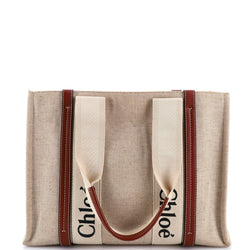 Woody Tote Canvas With Leather Medium