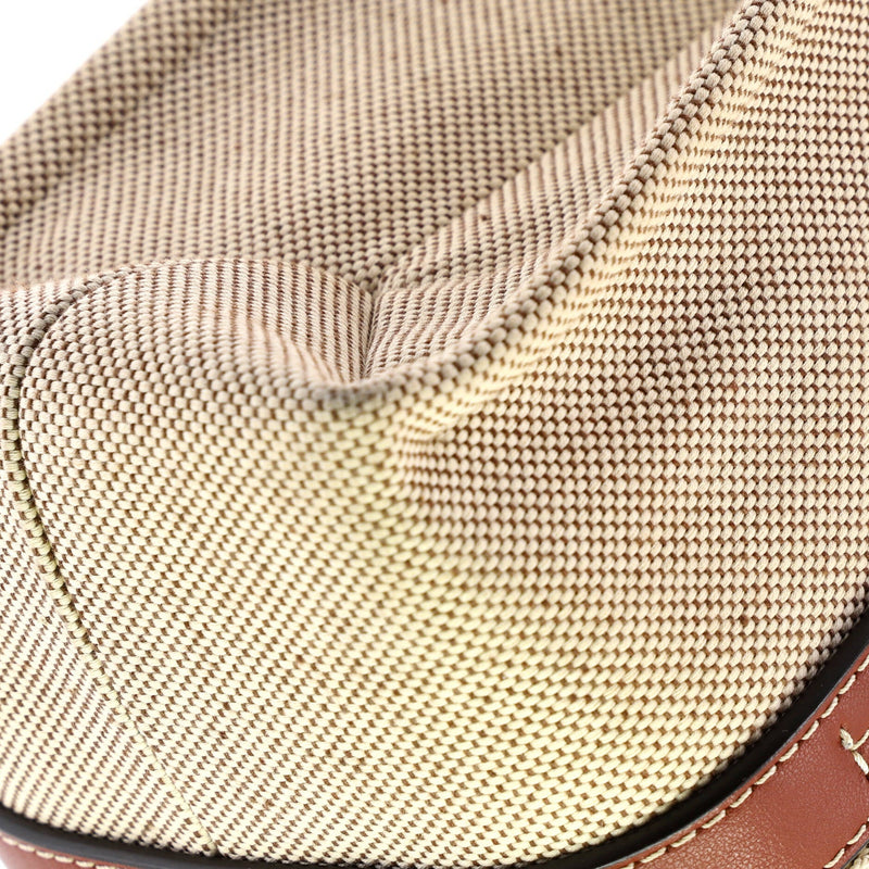 Woody Tote Canvas With Leather Medium