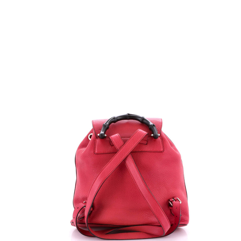 Bamboo Tassel Backpack Leather Medium