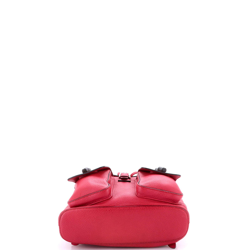 Bamboo Tassel Backpack Leather Medium