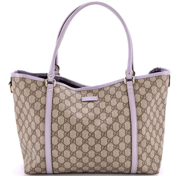 Joy Tote Gg Coated Canvas With Leather