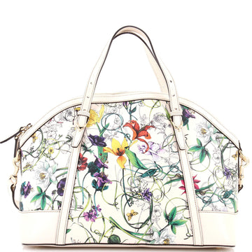 Nice Top Handle Bag Flora Coated Canvas