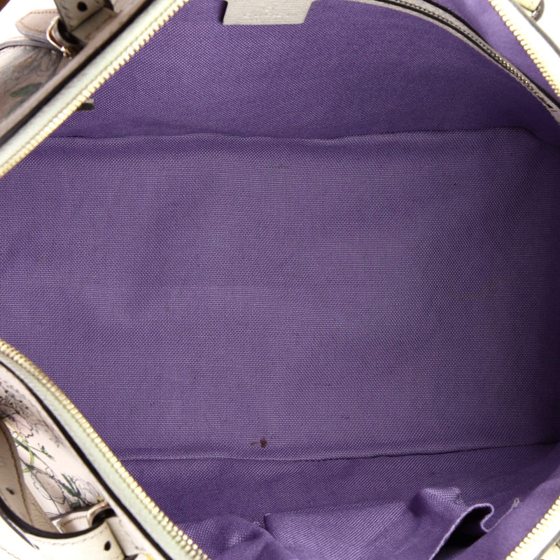 Nice Top Handle Bag Flora Coated Canvas