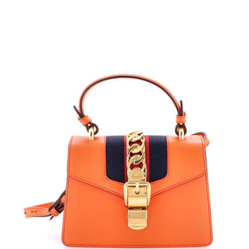Sylvie Top Handle Bag Leather Mini