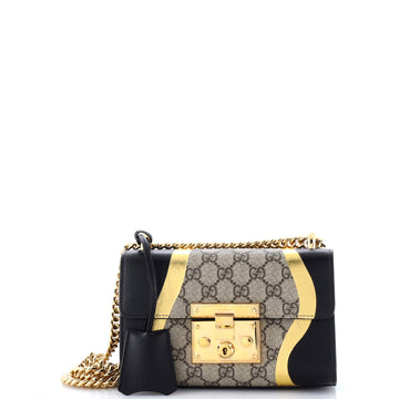 Padlock Shoulder Bag Gg Coated Canvas