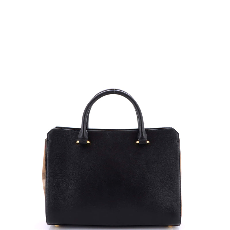 Banwell Tote Leather And House Check
