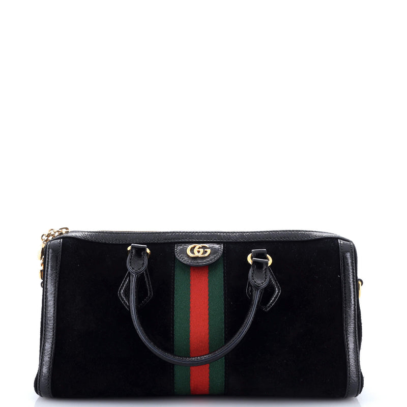 Ophidia Boston Bag Suede Medium