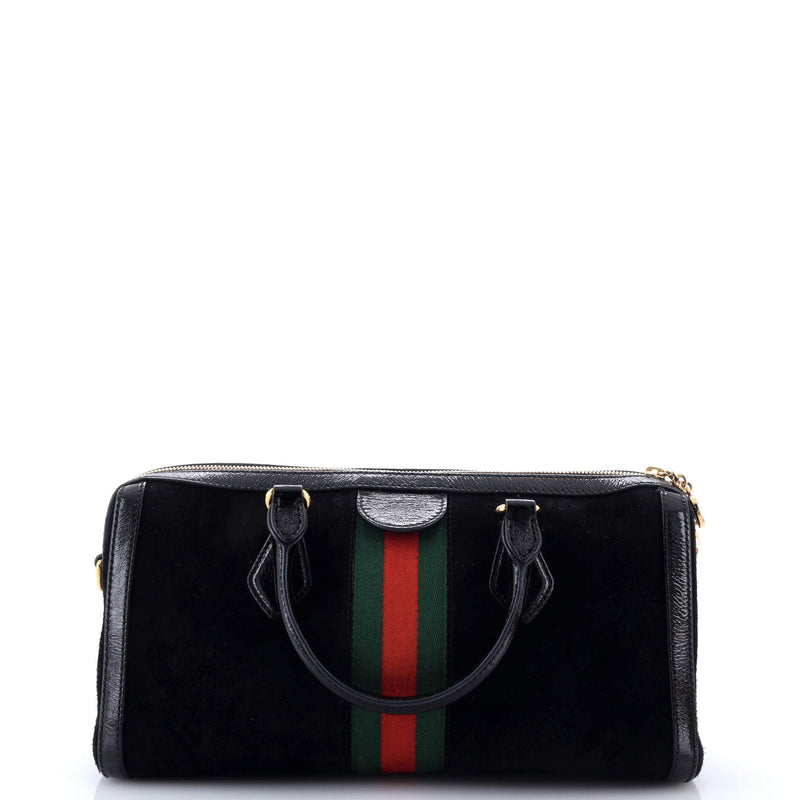 Ophidia Boston Bag Suede Medium