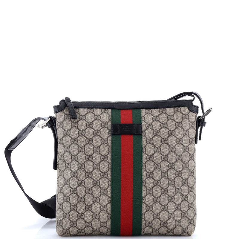 Web Messenger Bag Gg Coated Canvas