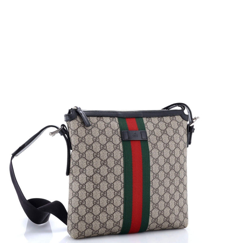 Web Messenger Bag Gg Coated Canvas