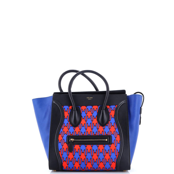 Luggage Bag Printed Textile And Leather