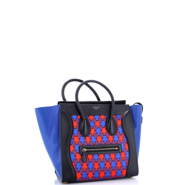 Luggage Bag Printed Textile And Leather