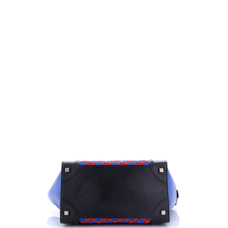 Luggage Bag Printed Textile And Leather