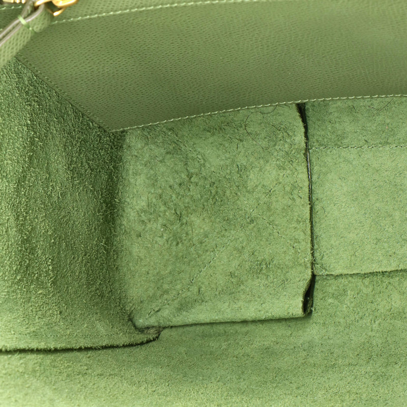 Vertical Cabas Tote Grained Calfskin