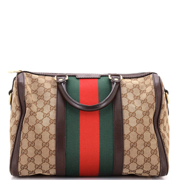 Vintage Web Boston Bag Gg Canvas Medium